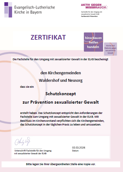 Unser Schutzkonzept zur Prävention sexualisierter Gewalt ist jetzt zertifiziert