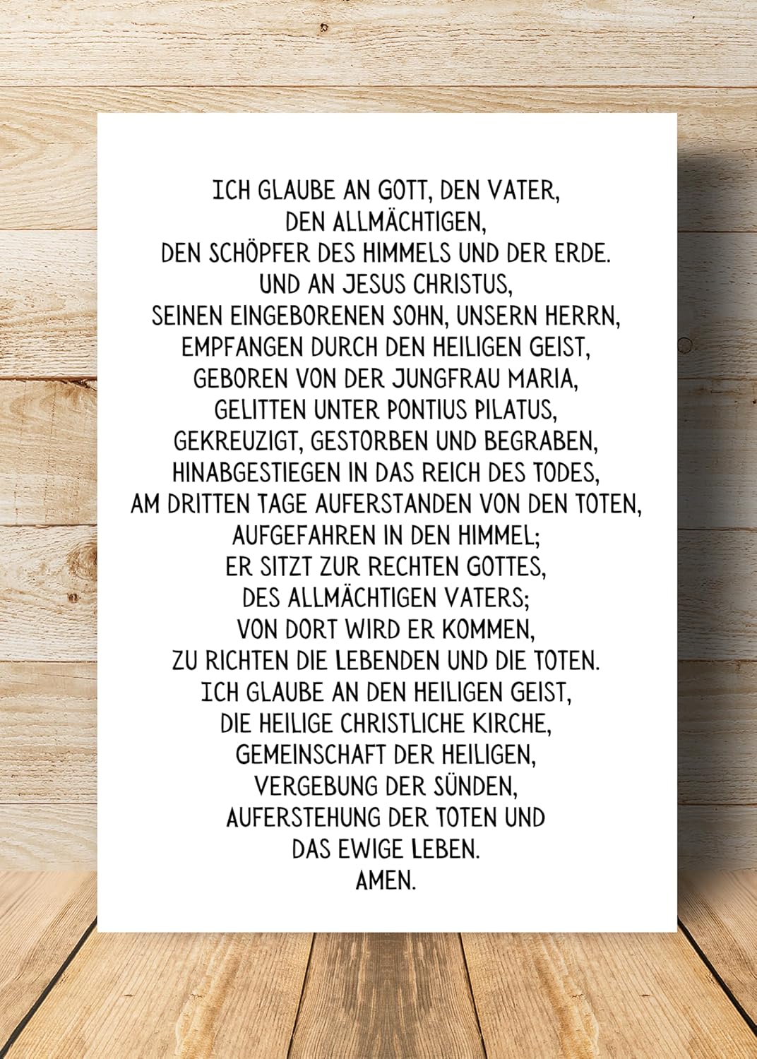 Das Apostolische Glaubensbekenntnis