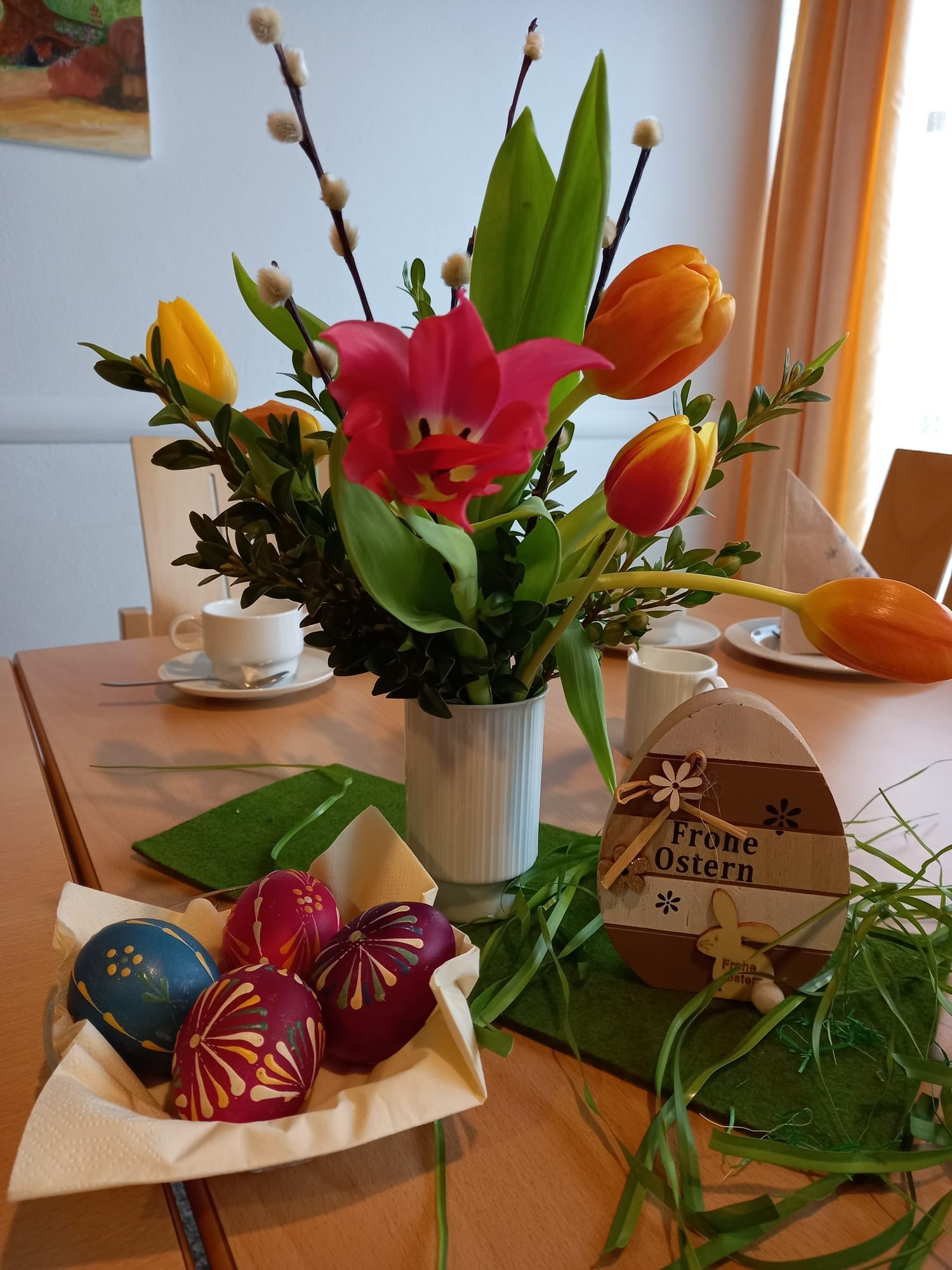 Gute Stimmung beim Kaffeenachmittag am 14.4.