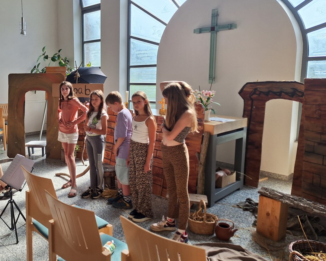 Kleiner Sneak Peek letzte Kindermusical-Probe