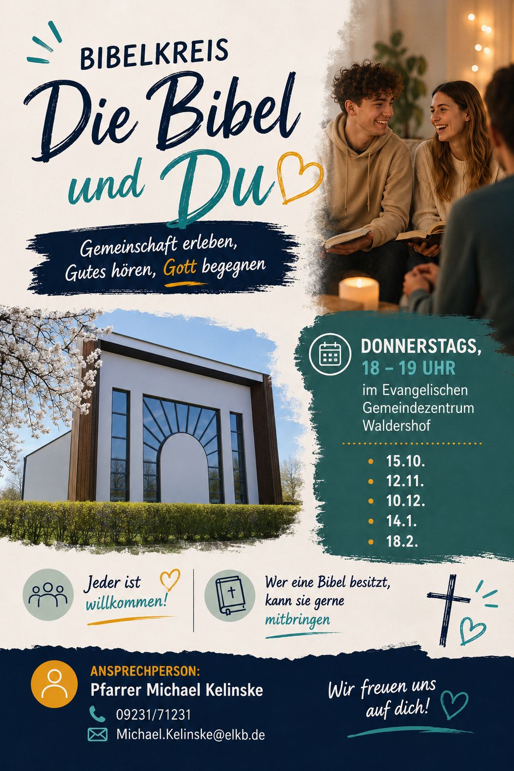 Einladung zum Bibelkreis „Die Bibel und Du“